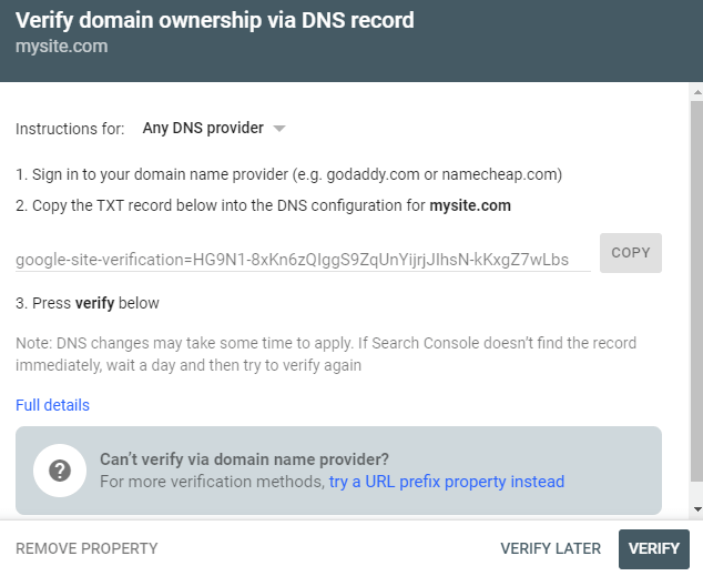 Google search console को वेबसाइट से लिंक करना